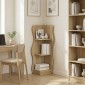 vidaXL Γωνιακό ράφι Sonoma Δρυς 34 x 33 x 102 εκ Επεξεργασμένο Ξύλο