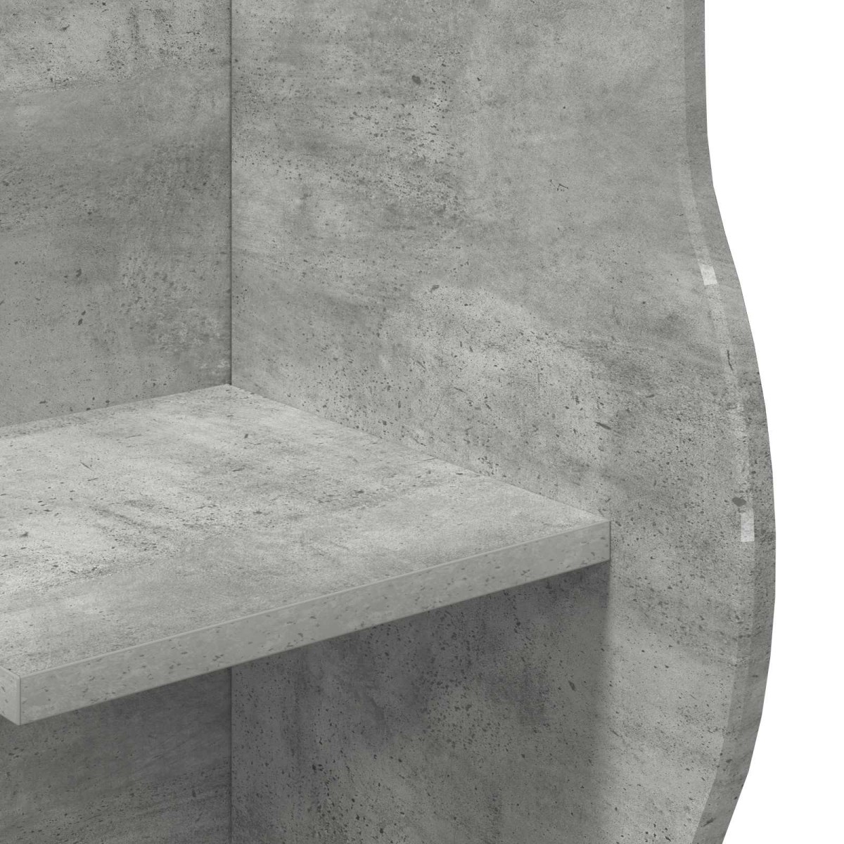 vidaXL Γωνιακό ράφι Γκρι Σκυροδέματος 34 x 33 x 102 εκ