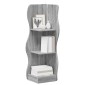 vidaXL Γωνιακό ράφι Γκρι Sonoma 34 x 33 x 102 εκ Επεξεργασμένο Ξύλο