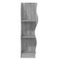 vidaXL Γωνιακό ράφι Γκρι Sonoma 34 x 33 x 102 εκ Επεξεργασμένο Ξύλο
