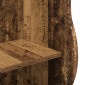 vidaXL Γωνιακό ράφι Παλαιωμένο ξύλο 34 x 33 x 102 εκ