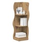 vidaXL Γωνιακό ράφι Artisan Δρυς 34 x 33 x 102 εκ Επεξεργασμένο Ξύλο