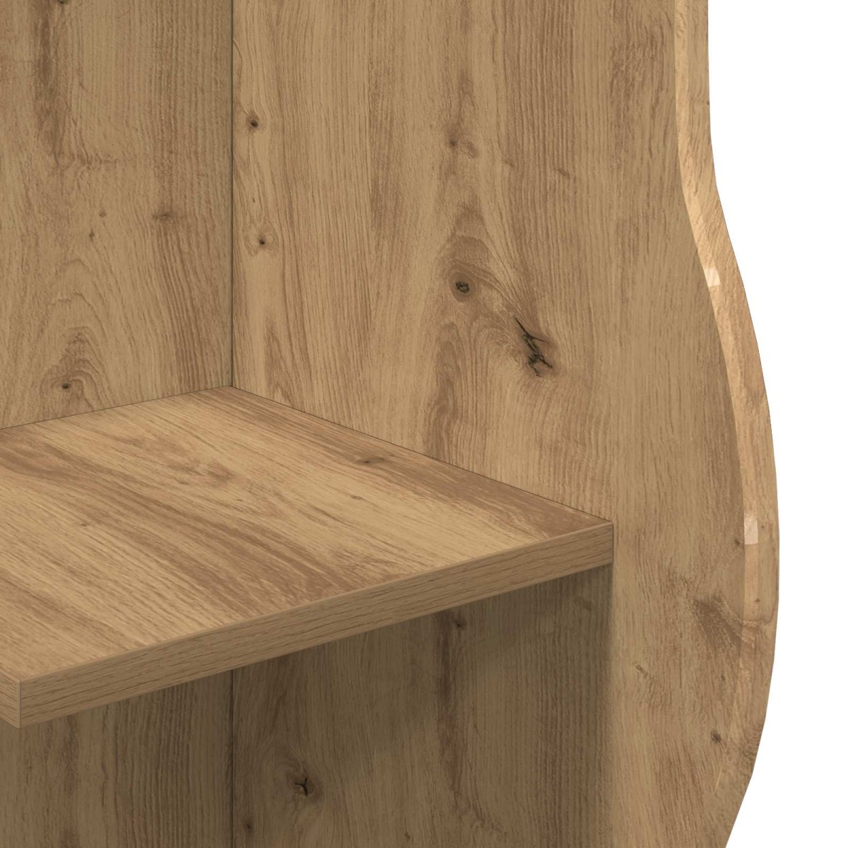 vidaXL Γωνιακό ράφι Artisan Δρυς 34 x 33 x 102 εκ Επεξεργασμένο Ξύλο