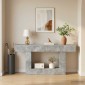 vidaXL Σκυρόχρωμο Γκρι 160 x 30 x 74 εκ