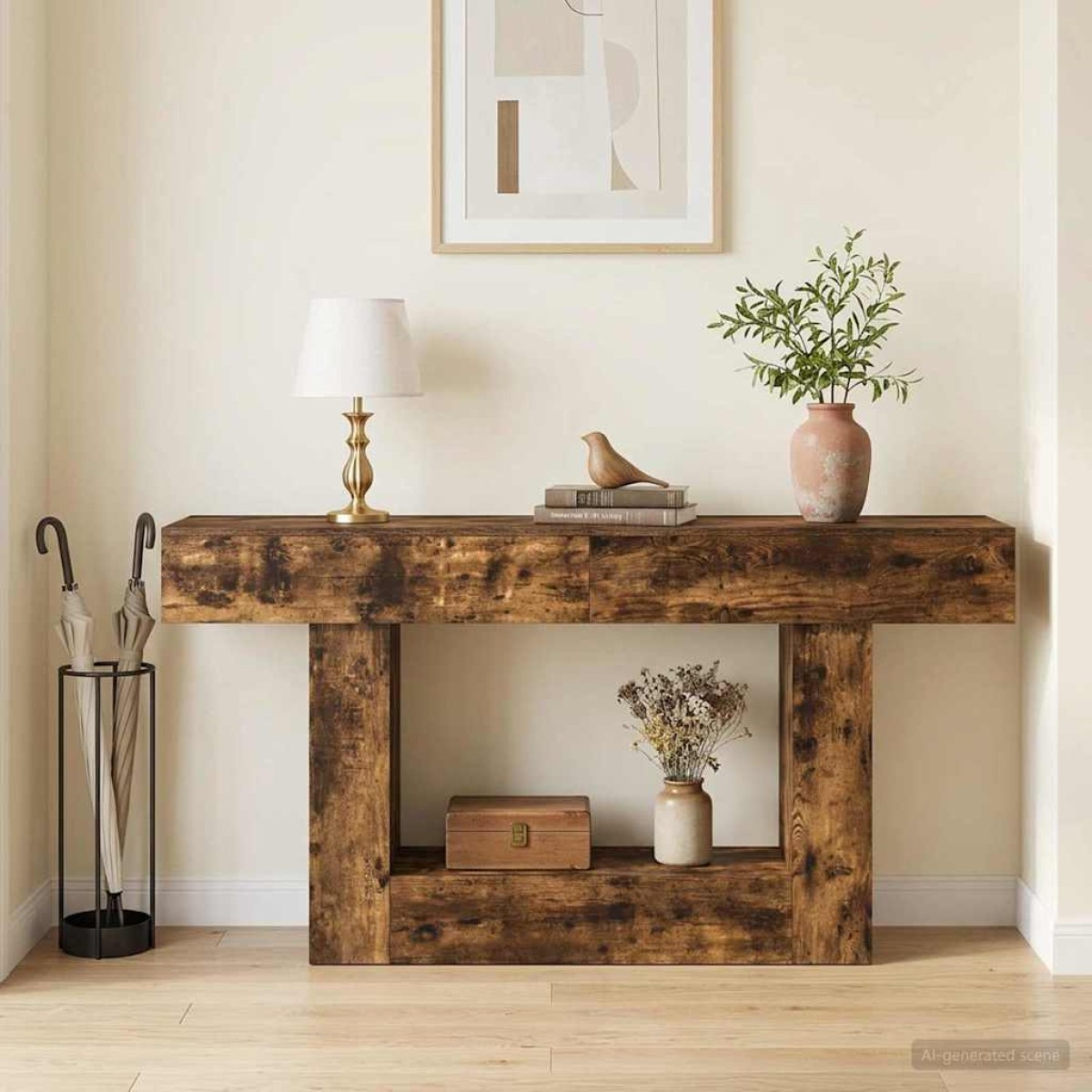 vidaXL Καπνιστή Δρυς 160 x 30 x 74 εκ