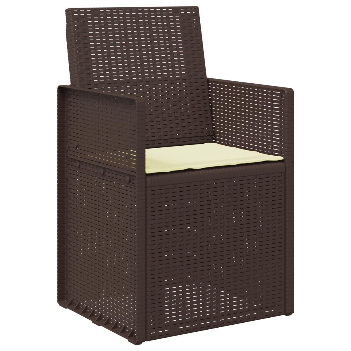 vidaXL Μαξιλάρια καθισμάτων 2 pcs Κρεμ 47 x 36 x 2 εκ. Πολυεστέρας