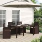 vidaXL Μαξιλάρια καθισμάτων 4 pcs Πολυεστέρας Taupe 47 x 36 x 2 εκ.