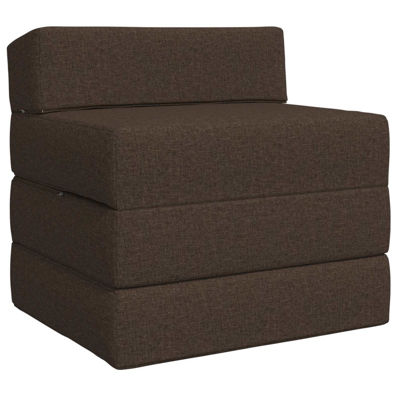 vidaXL Κρεβάτι Καναπέ Αναδιπλούμενο Taupe 200 x 70 x 15 εκ. Ύφασμα