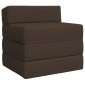 vidaXL Κρεβάτι Καναπέ Αναδιπλούμενο Taupe 200 x 70 x 15 εκ. Ύφασμα