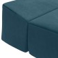 vidaXL Κρεβάτι Καναπέ Αναδιπλούμενο Μπλε 200 x 70 x 15 εκ. Βελούδο
