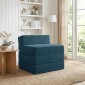 vidaXL Κρεβάτι Καναπέ Αναδιπλούμενο Μπλε 200 x 70 x 15 εκ. Βελούδο