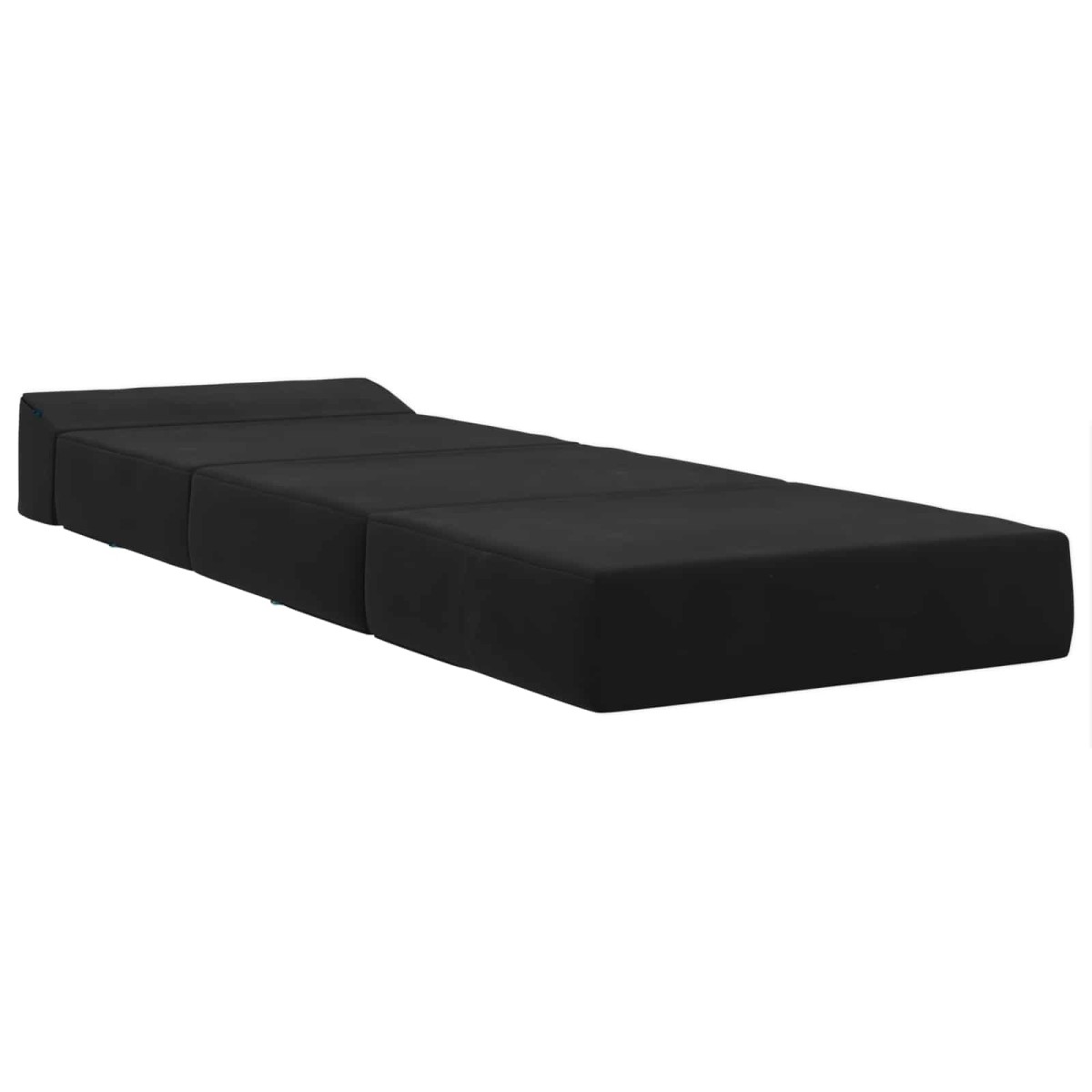 vidaXL Κρεβάτι Καναπέ Αναδιπλούμενο Μαύρο 200 x 70 x 15 εκ. Βελούδο