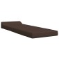 vidaXL Κρεβάτι Καναπέ Αναδιπλούμενο Taupe 200 x 70 x 10 εκ. Ύφασμα