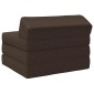vidaXL Κρεβάτι Καναπέ Αναδιπλούμενο Taupe 200 x 70 x 10 εκ. Ύφασμα
