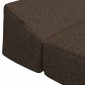 vidaXL Κρεβάτι Καναπέ Αναδιπλούμενο Taupe 200 x 70 x 10 εκ. Ύφασμα
