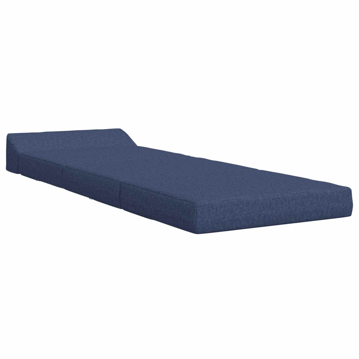 vidaXL Κρεβάτι Καναπέ Αναδιπλούμενο Μπλε 200 x 70 x 10 εκ. Ύφασμα