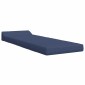 vidaXL Κρεβάτι Καναπέ Αναδιπλούμενο Μπλε 200 x 70 x 10 εκ. Ύφασμα