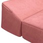 vidaXL Κρεβάτι Καναπέ Αναδιπλούμενο Ροζ 200 x 70 x 10 εκ. Βελούδο
