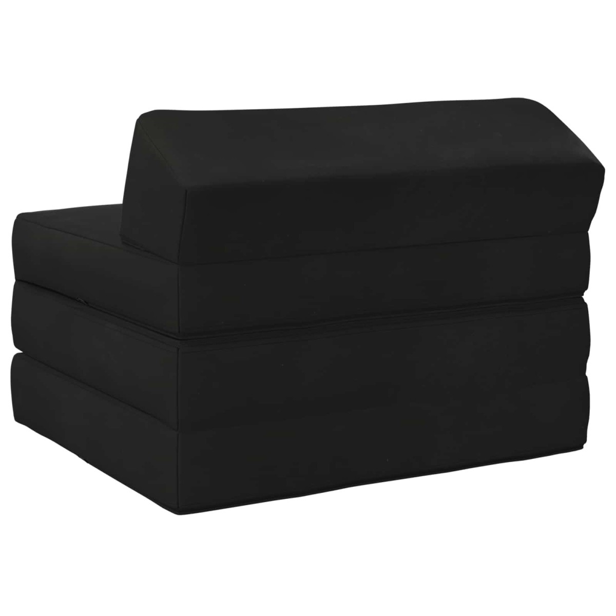 vidaXL Κρεβάτι Καναπέ Αναδιπλούμενο Μαύρο 200 x 70 x 10 εκ. Βελούδο