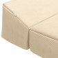 vidaXL Κρεβάτι Καναπέ Αναδιπλούμενο Κρεμ 200 x 70 x 10 εκ.
