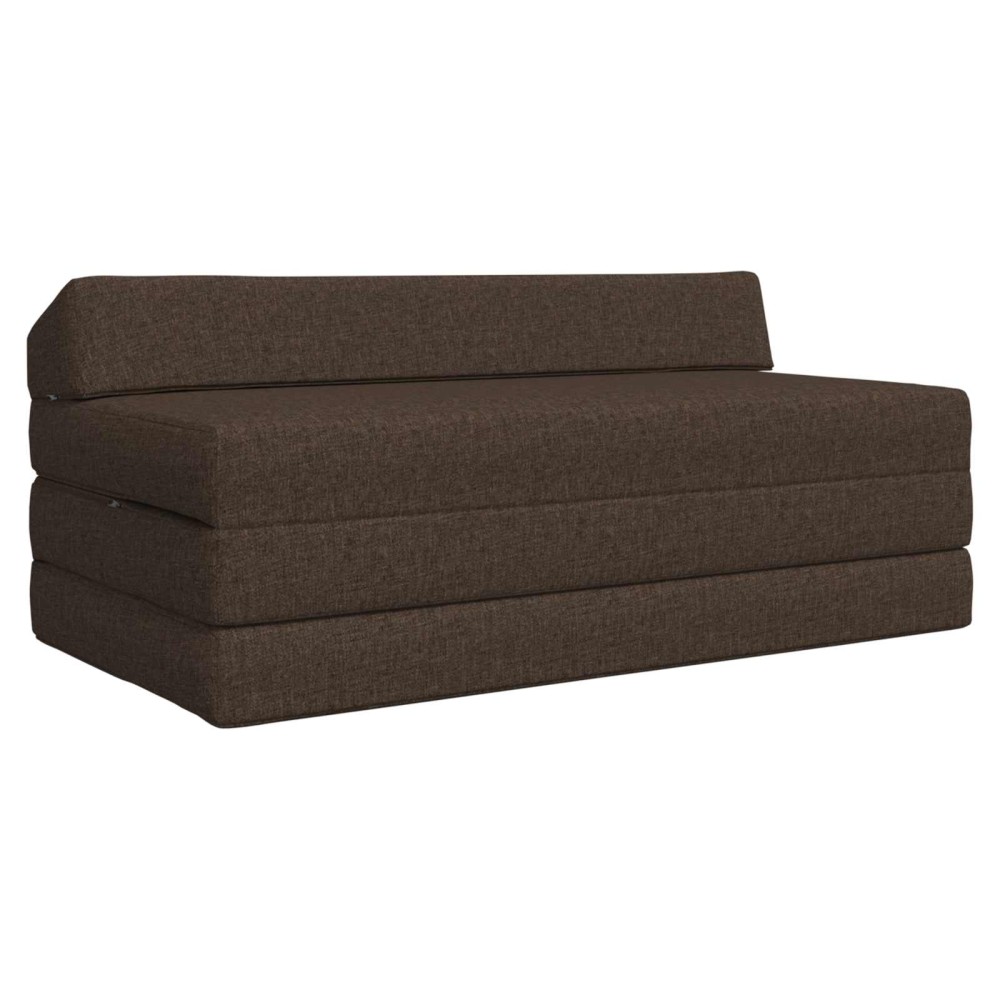 vidaXL Κρεβάτι Καναπέ Αναδιπλούμενο Taupe 120 x 60 x 49 εκ Ύφασμα