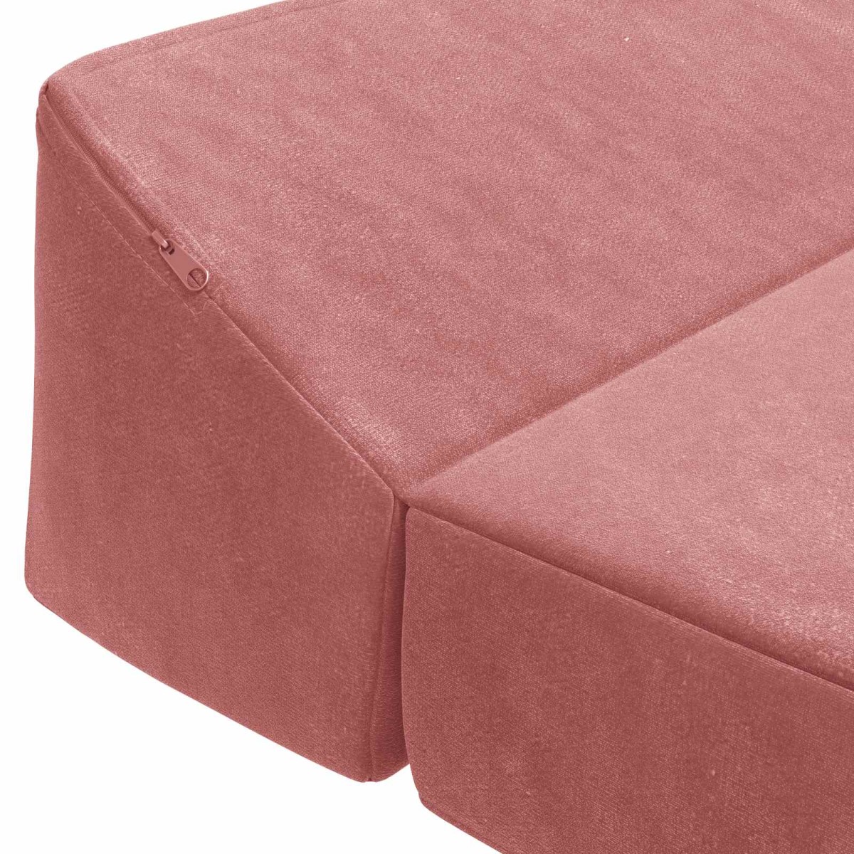 vidaXL Κρεβάτι Καναπέ Αναδιπλούμενο Ροζ 120 x 60 x 49 εκ Ύφασμα