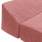 vidaXL Κρεβάτι Καναπέ Αναδιπλούμενο Ροζ 120 x 60 x 49 εκ Ύφασμα