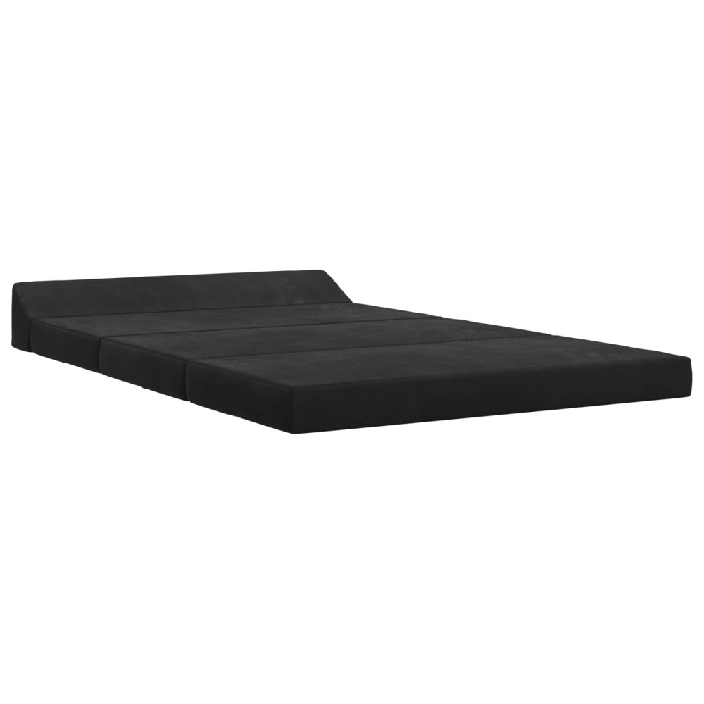 vidaXL Κρεβάτι Καναπέ Αναδιπλούμενο Μαύρο 120 x 60 x 49 εκ Ύφασμα