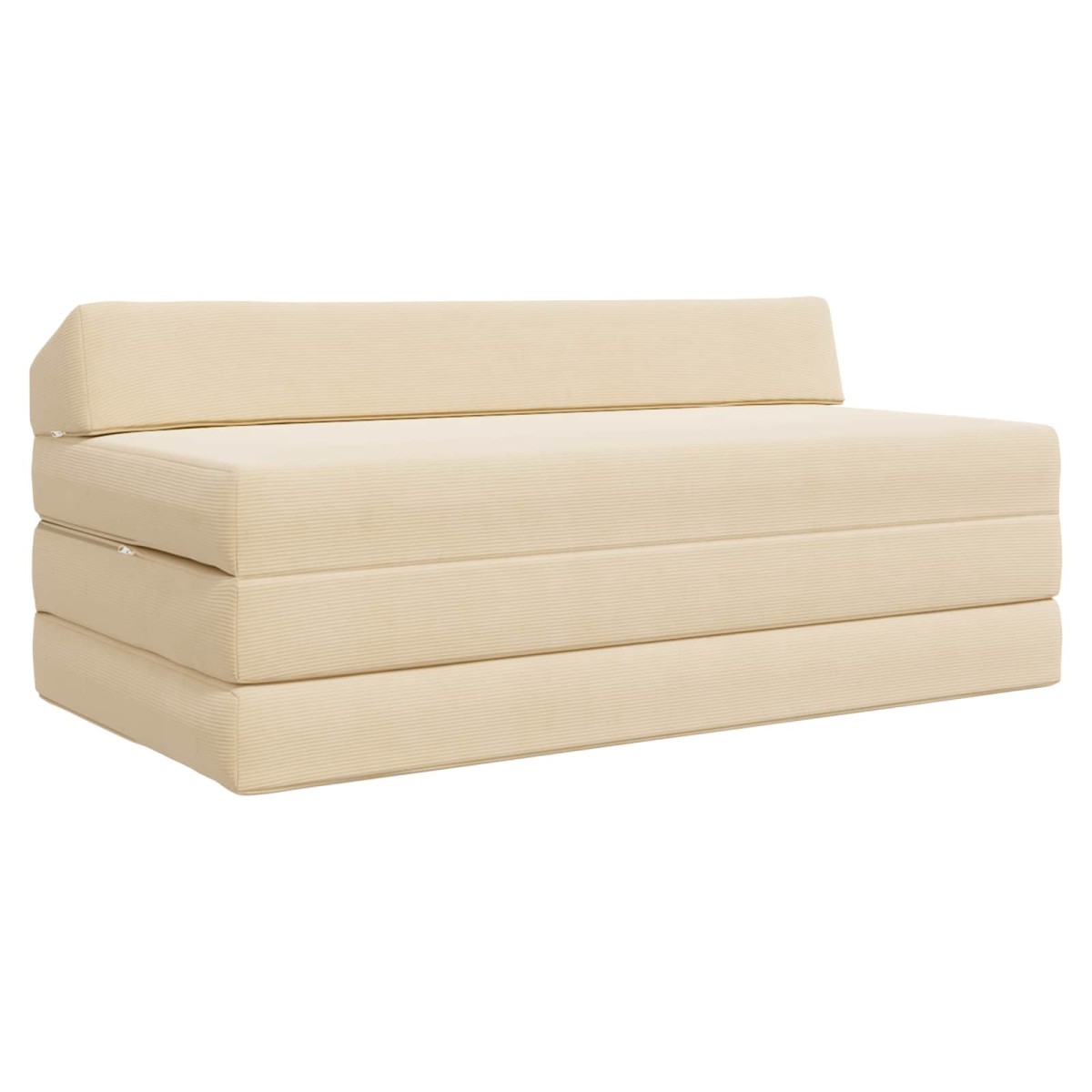 vidaXL Κρεβάτι Καναπέ Αναδιπλούμενο Κρεμ 120 x 60 x 49 εκ Ύφασμα