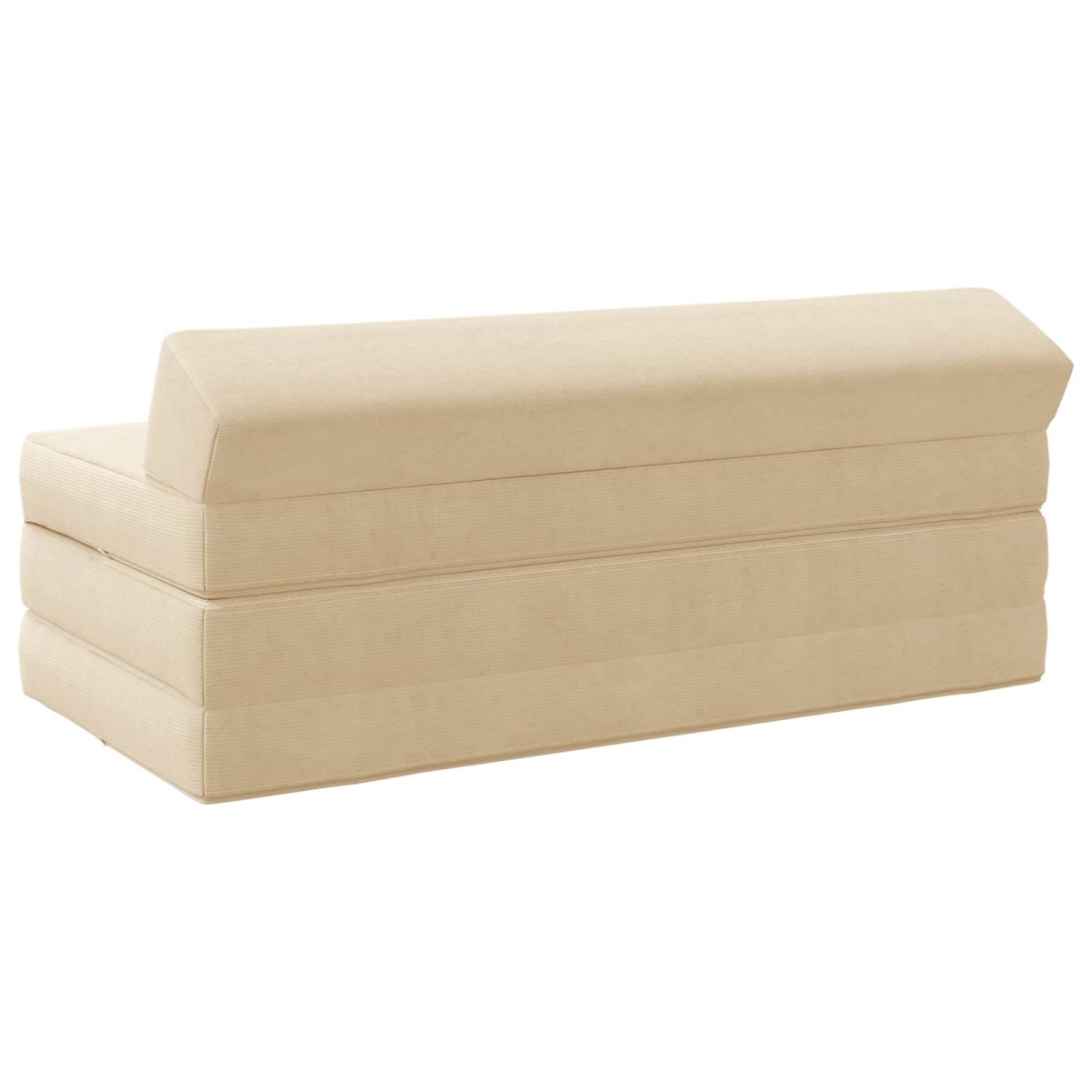 vidaXL Κρεβάτι Καναπέ Αναδιπλούμενο Κρεμ 120 x 60 x 49 εκ Ύφασμα