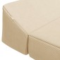 vidaXL Κρεβάτι Καναπέ Αναδιπλούμενο Κρεμ 120 x 60 x 49 εκ Ύφασμα