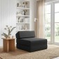 vidaXL Κρεβάτι Καναπέ Αναδιπλούμενο Μαύρο 60 x 70 x 41 εκ Ύφασμα