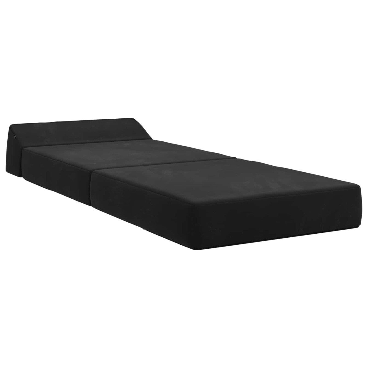 vidaXL Κρεβάτι Καναπέ Αναδιπλούμενο Μαύρο 60 x 70 x 41 εκ Ύφασμα