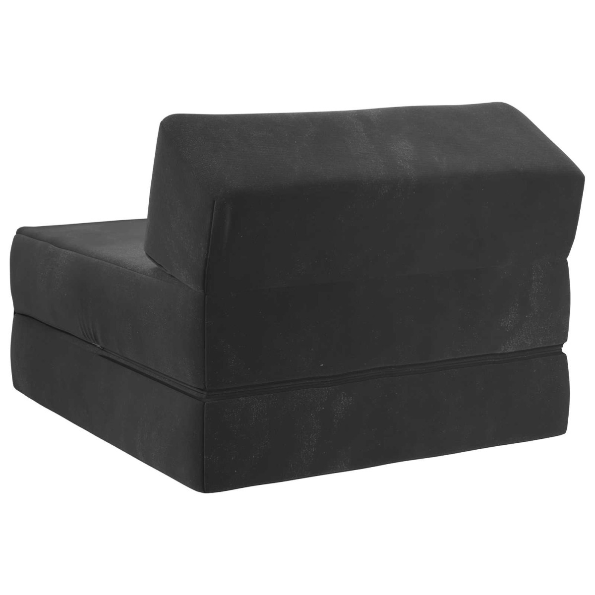 vidaXL Κρεβάτι Καναπέ Αναδιπλούμενο Μαύρο 60 x 70 x 41 εκ Ύφασμα