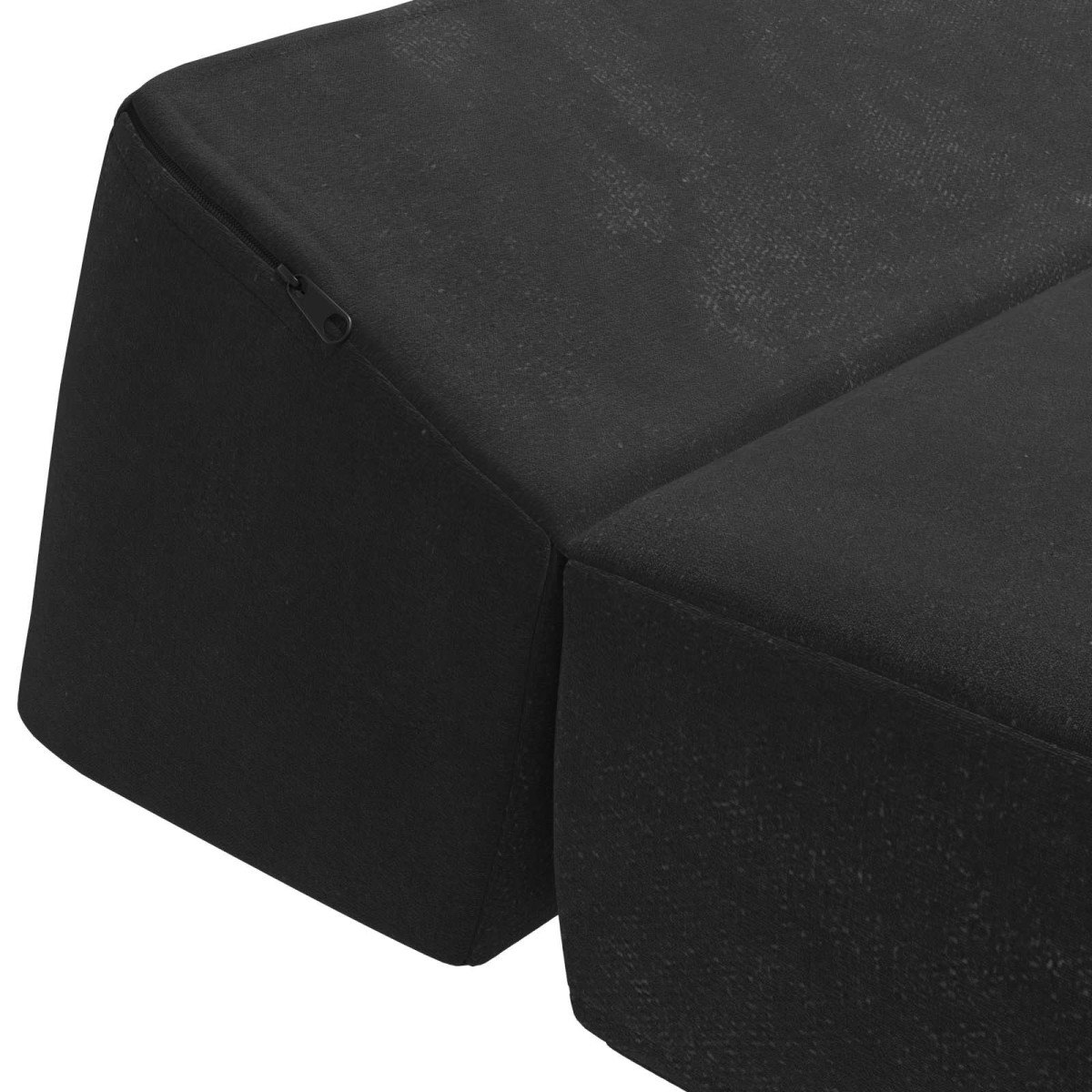 vidaXL Κρεβάτι Καναπέ Αναδιπλούμενο Μαύρο 60 x 70 x 41 εκ Ύφασμα