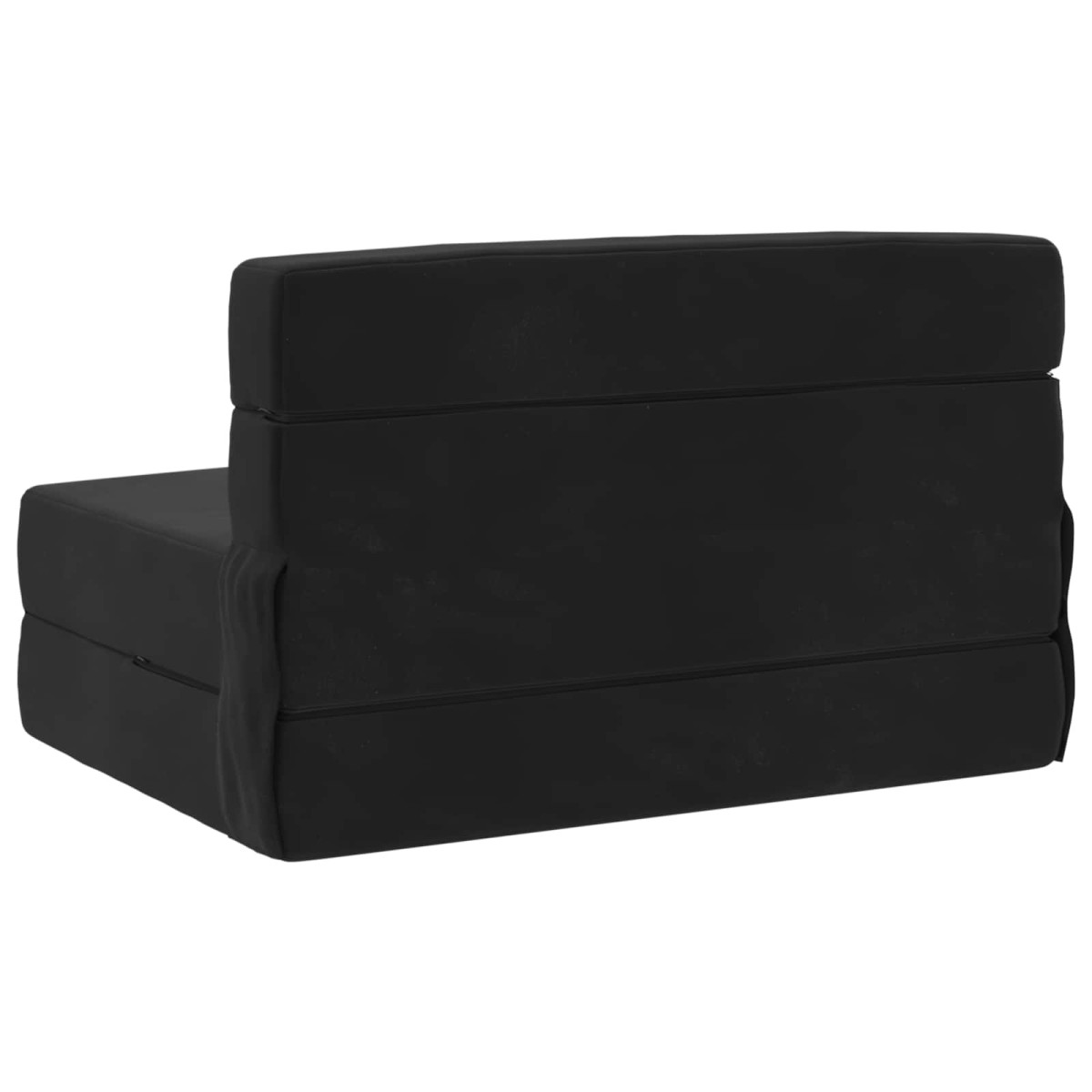 vidaXL Κρεβάτι Καναπέ Αναδιπλούμενο Μαύρο 70 x 72 x 60 εκ Ύφασμα