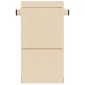 vidaXL Κρεβάτι Καναπέ Αναδιπλούμενο Κρεμ 70 x 72 x 60 εκ Ύφασμα