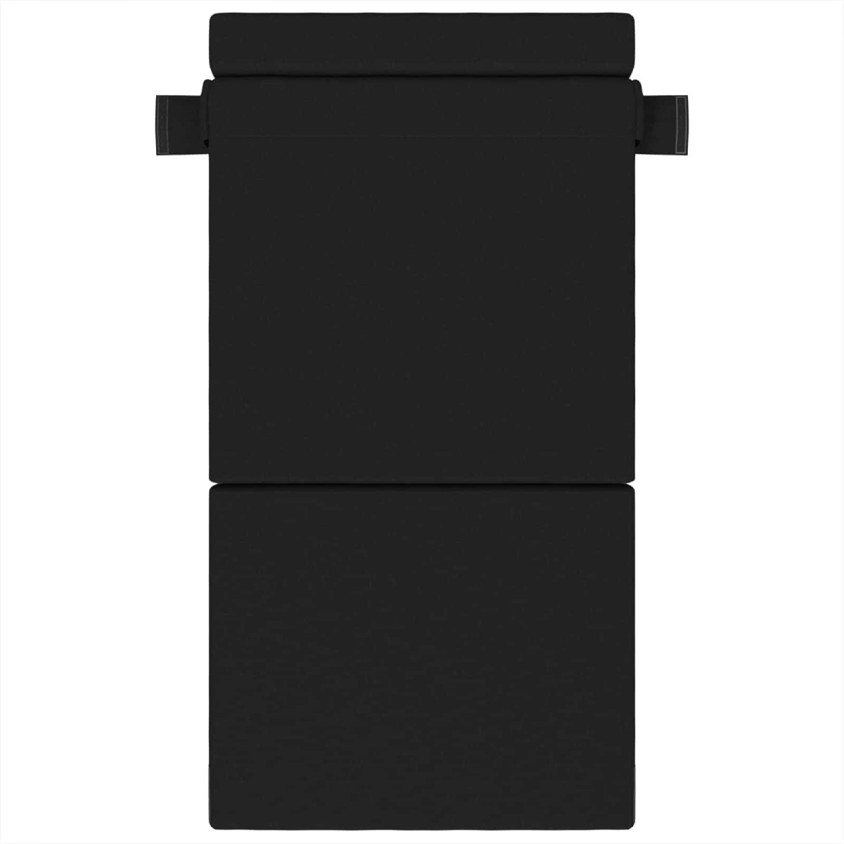 vidaXL Κρεβάτι Καναπέ Αναδιπλούμενο Μαύρο 70 x 80 x 60 εκ. Ύφασμα
