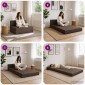 vidaXL Κρεβάτι Καναπέ Αναδιπλούμενο Taupe 100 x 80 x 60 εκ. Ύφασμα