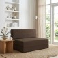 vidaXL Κρεβάτι Καναπέ Αναδιπλούμενο Taupe 100 x 80 x 60 εκ. Ύφασμα