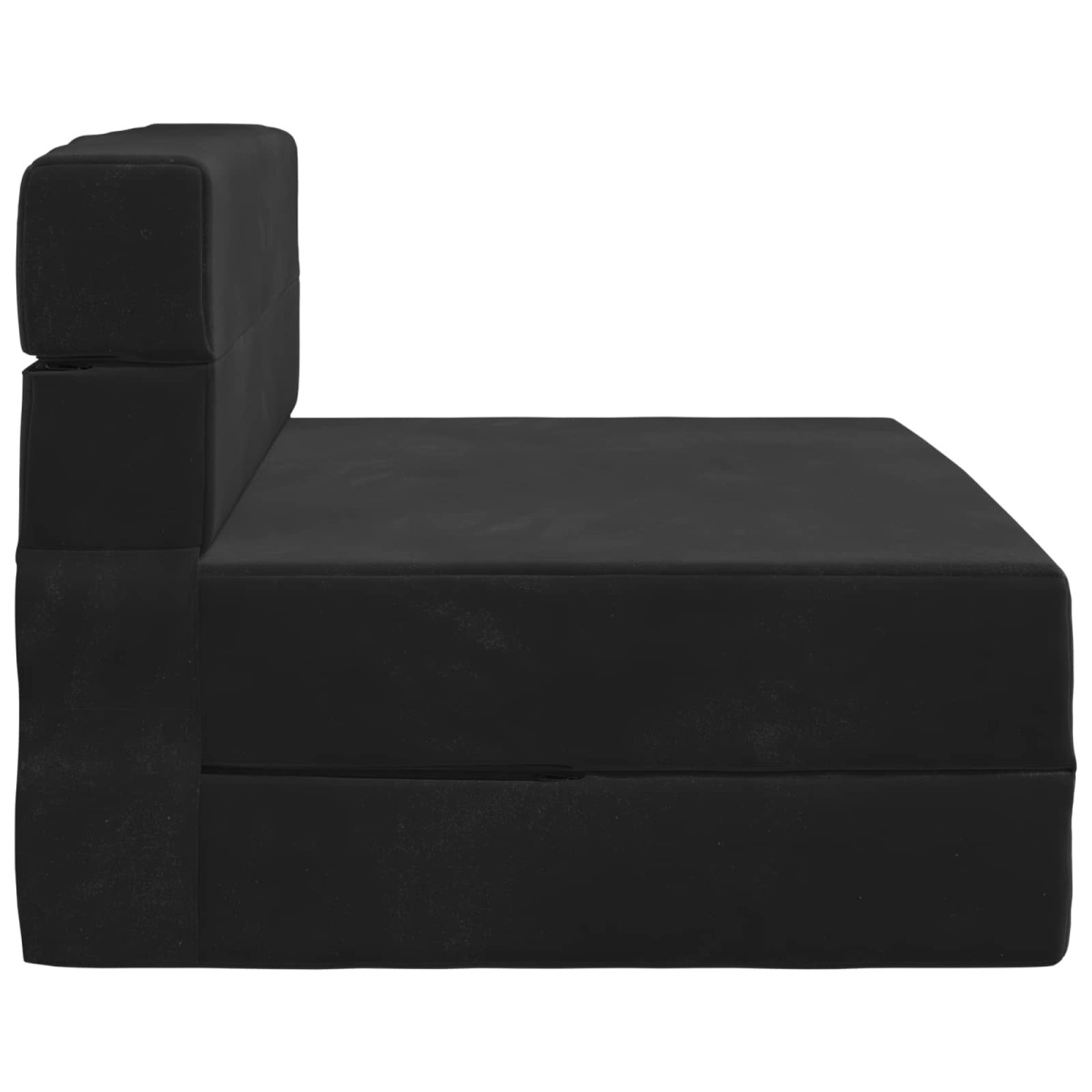 vidaXL Κρεβάτι Καναπέ Αναδιπλούμενο Μαύρο 100 x 80 x 60 εκ. Ύφασμα