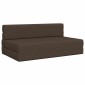 vidaXL Κρεβάτι Καναπέ Αναδιπλούμενο Taupe 152 x 86,5 x 60 εκ. Ύφασμα