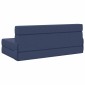 vidaXL Κρεβάτι Καναπέ Αναδιπλούμενο Μπλε 152 x 86,5 x 60 εκ. Ύφασμα