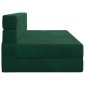 vidaXL Κρεβάτι Καναπέ Αναδιπλούμενο Σκούρο Πράσινο 152 x 86,5 x 60 εκ.