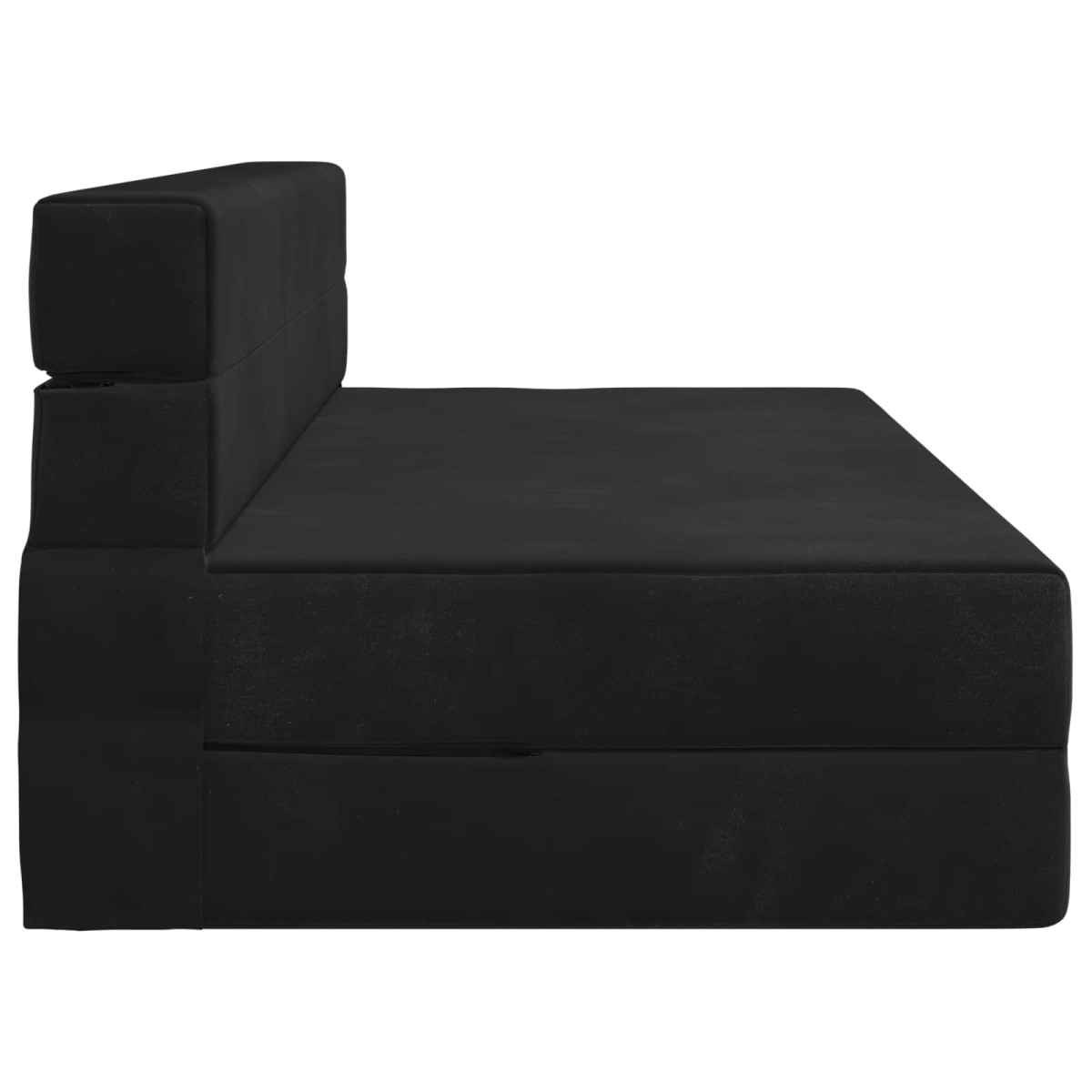 vidaXL Κρεβάτι Καναπέ Αναδιπλούμενο Μαύρο 152 x 86,5 x 60 εκ. Ύφασμα