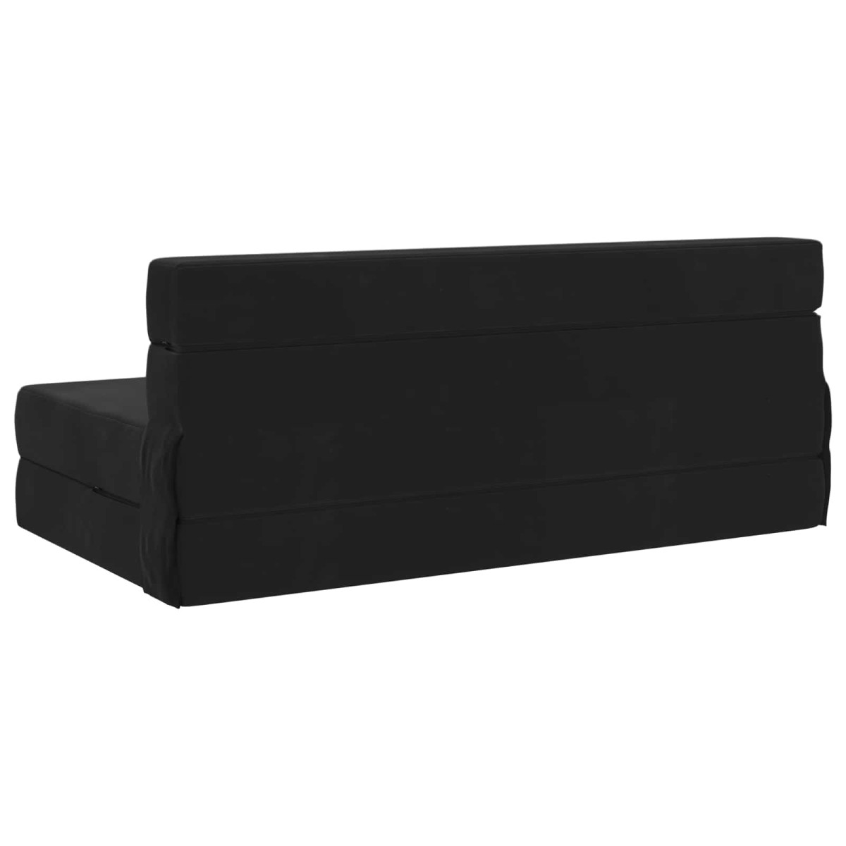 vidaXL Κρεβάτι Καναπέ Αναδιπλούμενο Μαύρο 152 x 86,5 x 60 εκ. Ύφασμα