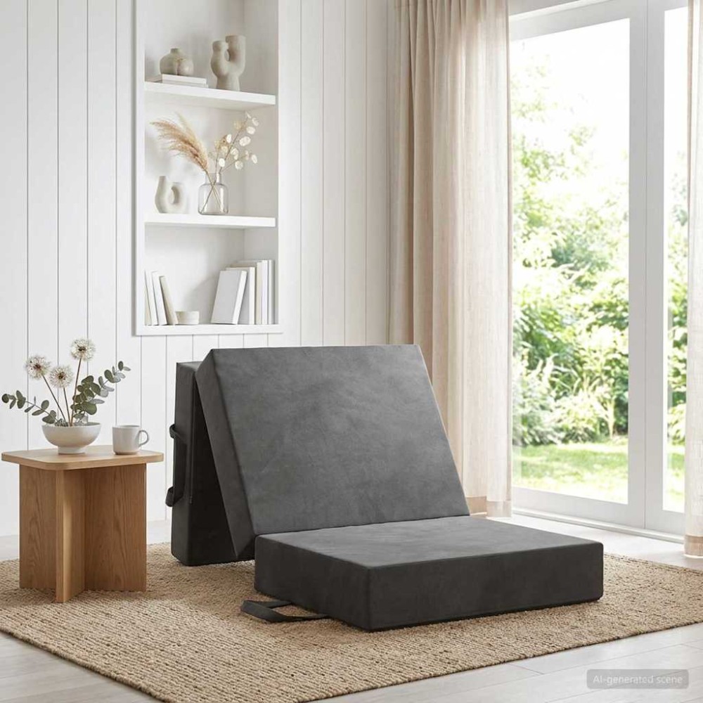 vidaXL Κρεβάτι Καναπέ Αναδιπλούμενο 75 x 63 x 45 εκ Σκούρο Γκρι