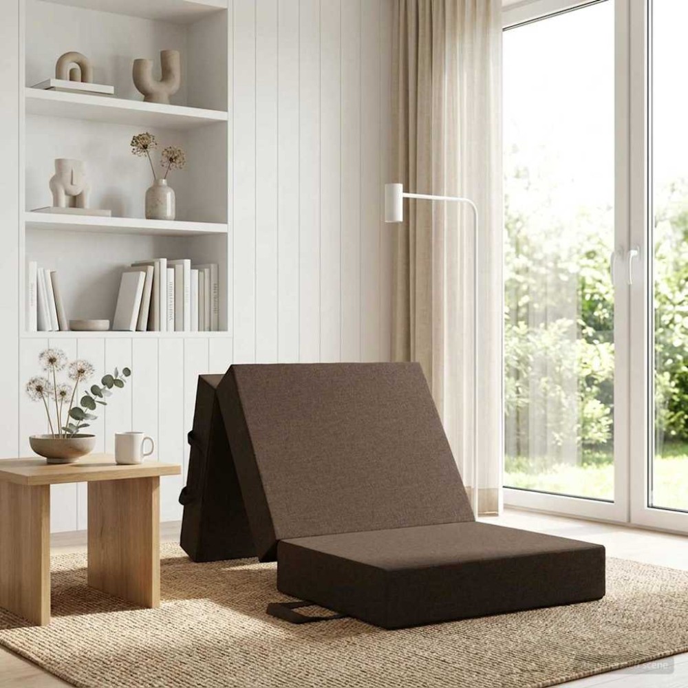 vidaXL Κρεβάτι Καναπέ Αναδιπλούμενο 90 x 63 x 45 εκ Taupe