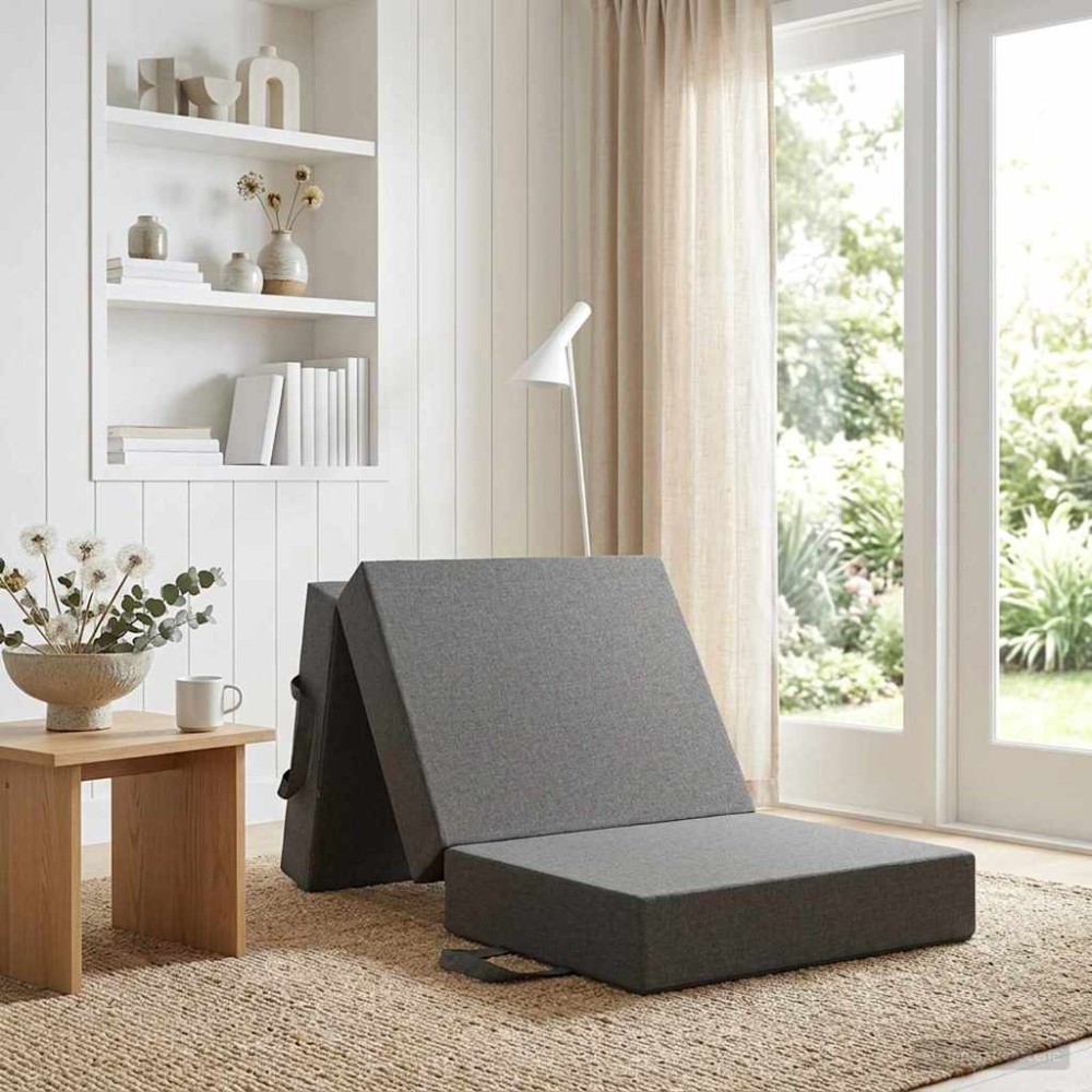vidaXL Κρεβάτι Καναπέ Αναδιπλούμενο 75 x 67 x 45 εκ Ανοιχτό γκρι