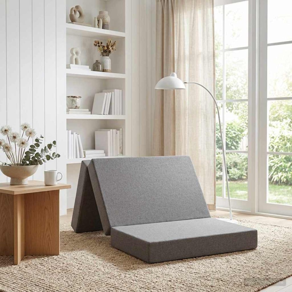 vidaXL Κρεβάτι Καναπέ Αναδιπλούμενο 100 x 67 x 45 εκ Ανοιχτό γκρι